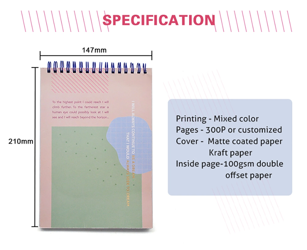 Wholesale Paper Hardcover Agenda Diary Planner with Perforated Paper Notebooks